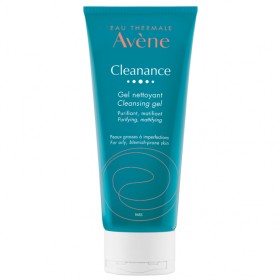 AVENE Cleanance Cleansing Gel For Oily Blemish Prone Skin Tube, ζελ Καθαρισμού για Πρόσωπο & Σώμα για Λιπαρές με Τάση Ακμής 200ml