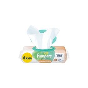 Pampers Harmonie Protect & Care Μωρομάντηλα χωρίς Οινόπνευμα 4x44τμχ