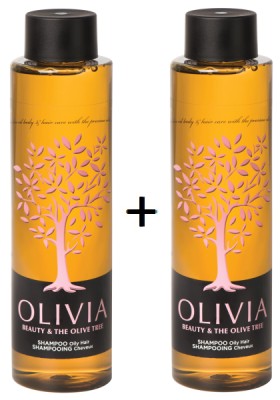 Olivia Gift Set Shampoo Σαμπουάν για λιπαρά μαλλιά 2x300ml 1+1 Δώρο