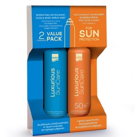 INTERMED Luxurious SunCare Πακέτο Hydrating Antioxidant Mist Για Μετά τον Ήλιο, 200ml & Antioxidant Sunscreen Invisible Spray SPF50+ Αντηλιακό Για Πρόσωπο & Σώμα, 200ml