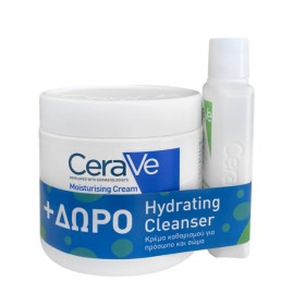 Cerave Moisturising Cream για Ξηρό & Πολύ Ξηρό Δέρμα 454gr & Δώρο Hydrating Cleanser 88ml