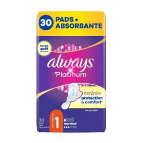 Always Platinum Normal Σερβιέτες με Φτερά Size 1 30τμχ