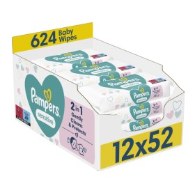 Pampers Μωρομάντηλα Sensitive Monthly Βοx (12x52τμχ) 624 Τμχ