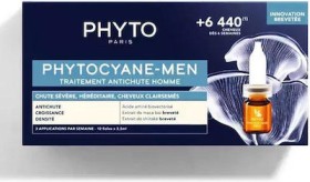 PHYTO Phytocyane Anti-Hair Loss Treatment For Men Θεραπεία Κατά Της Ανδρικής Τριχόπτωσης, 12amp x 3.5ml