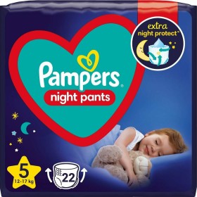 Πάνες Pampers Night Pants Νο5 (12-17kg), 22τεμ