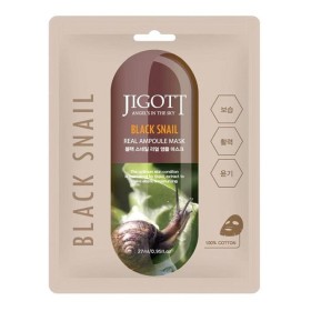 Jigott Black Snail Real Ampoule Mask Μάσκα Προσώπου Για Αντιγήρανση, 27ml