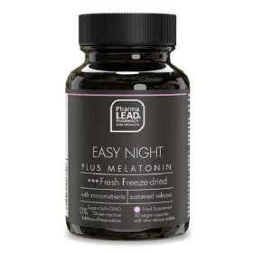 PharmaLead Black Easy Night Plus Melatonin Συμπλήρωμα Διατροφής Που Συμβάλλει Στον Φυσιολογικό Ύπνο, 30 Φυτικές Κάψουλες