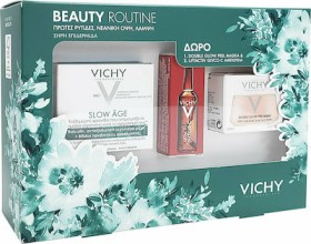 Vichy Πακέτο Προσφοράς Beauty Routine με Slow Age Cream SPF30 Αντιγηραντική Κρέμα Προσώπου για Ξηρή Επιδερμίδα, 50ml & Δώρο Double Glow Peel Mask Αναζωογονητική Μάσκα, 15ml & Liftactiv Glyco-C Night Peel Αμπούλα Νύχτας, 2ml
