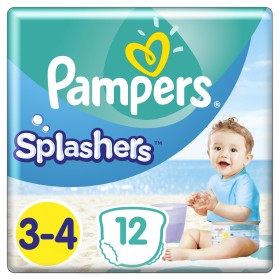 Pampers Splashers No 3-4 (6-11 kg) Αδιάβροχες Πάνες-Μαγιό, 12 τεμάχια