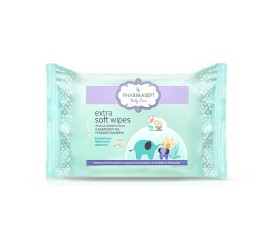 PHARMASEPT Baby Care Extra Soft Wipes Μαλακά Μαντηλάκια Για Καθαρισμό Προσώπου & Χεριών, 30τμχ