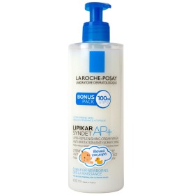 La Roche Posay Lipikar Syndet AP+, Κρέμα Καθαρισμού Σώματος για Πολύ Ξηρό Δέρμα με Τάση Ατοπίας και κατά των Ερεθισμών και του Κνησμού κατάλληλη για Βρέφη, Παιδιά & Ενήλικες, 400ml
