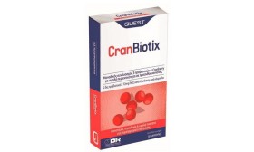 QUEST Cran Biotix, Συμπλήρωμα Διατροφής για το Πεπτικό και το Ουροποιητικό Σύστημα, 30caps