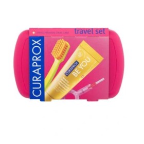 Curaprox Be You Πακέτο Travel Set Φούξια Οδοντόκρεμα, Οδοντόβουρτσα και Μεσοδόντιο Βουρτσάκι