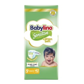 Babylino Sensitive Cotton Soft Value Pack No5+ (12-17Kg) Βρεφικές Πάνες, 42 Τεμάχια