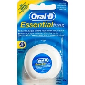 Oral-B Essential Floss Ακύρωτο Οδοντικό Νήμα 50m, 1τμχ