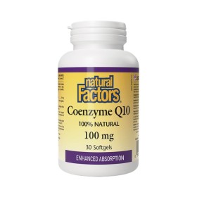 Natural Factors Coenzyme Q10 100mg 30 Μαλακές Κάψουλες