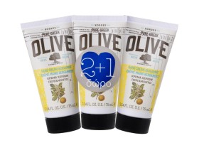 KORRES Hand Cream Pure Greek Olive Κρέμα Χεριών Περγαμόντο 75ml 2+1 Δώρο