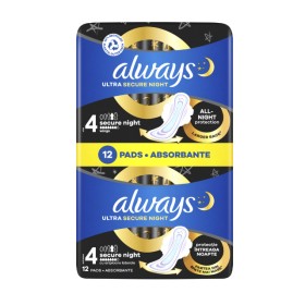 Always Ultra Secure Night Σερβιέτες με Φτερά Size 4 12τμχ