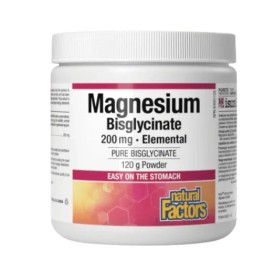 Natural Factors Magnesium Bisglycinate 200mg Powder 120g