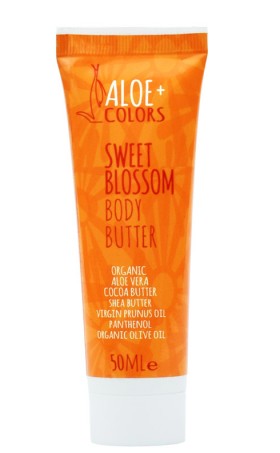 ALOE+ COLORS Sweet Blossom Body Butter, Κρέμα Σώματος με Άρωμα άρωμα Βανίλια-Πορτοκάλι 50ml