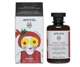 APIVITA Kids Care Σαμπουάν & Conditioner με μέλι & ρόδι, Shampoo & Conditioner with honey & pomegranate 250ml