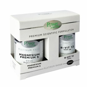 POWER OF NATURE Platinum Range Magnesium Premium 5, 60 Κάψουλες & Vitamin B-12 1000μg, 20 Ταμπλέτες