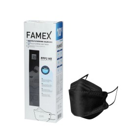 FAMEX FFP2 NR 3D Mask Black, Μαύρο 3d, 10τμχ