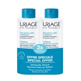 Uriage Πακέτο Thermal Micellar Water Καθαριστική Λοσιόν για Κανονική Επιδερμίδα 2x500ml