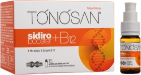 UniPharma Tonosan Sidiro Booster +B12 Συμπλήρωμα Των Καθημερινών Απαιτήσεων Σε Σίδηρο & Βιταμίνη Β12, 15x7ml