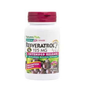 NATURES PLUS HERBAL ACTIVES Resveratrol Extended Release 125mg 60caps