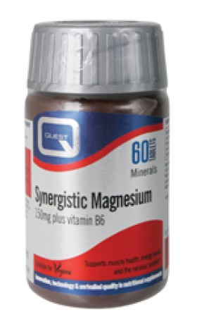 QUEST Synergistic Magnesium & Vitamin B6 150mg 60Tabs