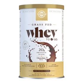 Solgar Whey to Go Protein Powder Chocolate Υψηλής Βιολογικής Αξίας Πρωτεΐνη από Ορό Γάλακτος, με Γεύση Σοκολάτα,377g
