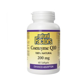 Natural Factors Coenzyme Q10 200mg 60 Mαλακές Kάψουλες