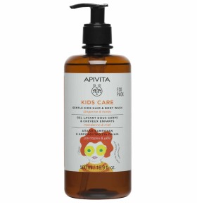 APIVITA Kids Hair & Body Wash Παιδικό Σαμπουάν & Αφρόλουτρο Μανταρίνι/Μέλι, 500ml