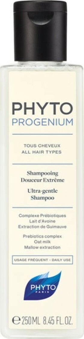 PHYTO Progenium Ultra Gentle Shampoo, Εξαιρετικά Aπαλό Σαμπουάν Καθημερινής Χρήσης 150ml