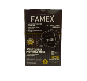 Famex Mask Μάσκες Υψηλής Προστασίας Μαύρη FFP2 NR, 10τμχ