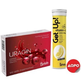 Uplab Πακέτο Uragin 30 Δισκία & Δώρο Vitamin C 1000mg Λεμόνι 20Αναβ.Δισκία