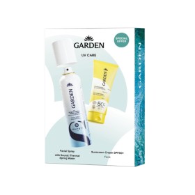 Garden UV Care Πακέτο Souroti Water Spray 150ml & Sunscreen Face Cream SPF50+ 50ml