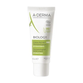A-DERMA Biology Hydrating Riche Cream Πλούσια Ενυδατική Κρέμα Για Το Ξηρό Εύθραυστο Δέρμα, 40ml