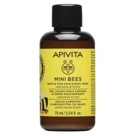 Apivita Mini Bees Gentle Kids Hair & Body Wash Απαλό Σαμπουάν & Αφρόλουτρο Για Παιδιά Με Καλέντουλα & Μέλι, 75ml