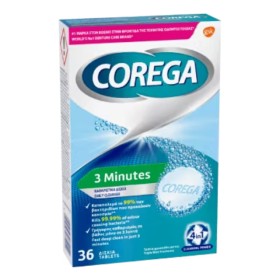 COREGA 3 Minutes Καθαριστικά Δισκία 36tabs
