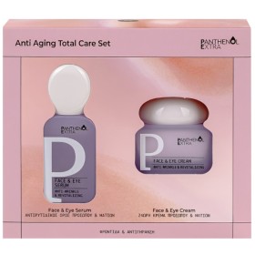 Panthenol Extra Πακέτο Anti Aging Total Care Face & Eye Serum 30ml & Anti-Wrinkle Face & Eye Cream 50ml