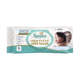 Pampers Μωρομάντηλα Aqua Soft Touch με Καπάκι 48τμχ