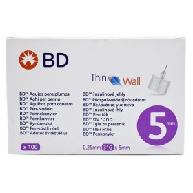 BD Micro-Fine+ 31G (0,25 x 5 mm) Αποστειρωμένες Βελόνες Ινσουλίνης, 100τμχ