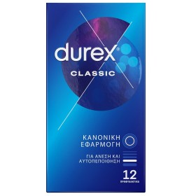 Durex Classic Προφυλακτικά Με Κανονική Εφαρμογή, 12 Τεμάχια