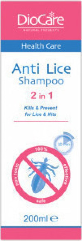 DIOCARE Αντιφθειρικό Σαμπουάν 2σε1 Anti Lice Shampoo, 200ml