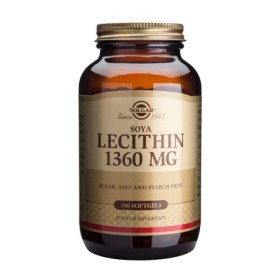 Solgar Lecithin 1360mg Λεκιθίνη Σόγιας για Τόνωση Νευρικού & Ανοσοποιητικού Συστήματος 100softgels