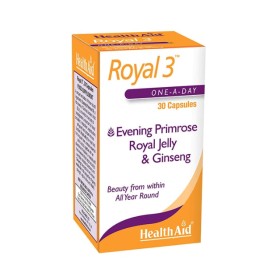 Health Aid Royal 3 Evening Primrose Royal Jelly & Ginseng 30 κάψουλες