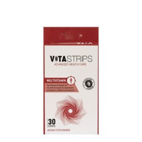 Vitastrips Multivitamin Συμπλήρωμα Διατροφής για την Καλή Λειτουργία του Οργανισμού με Γεύση Μάνγκο 30Τμχ