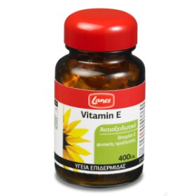 LANES Vitamin E 400 I.U για Υγιή Επιδερμίδα, 30caps